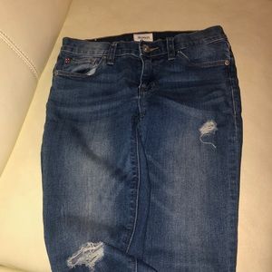 Hudson ripped jeans.